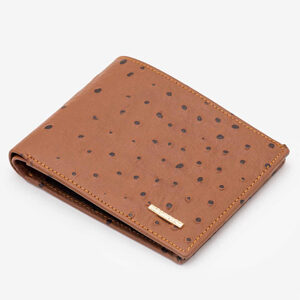 Ozzy Embossed Ostrich Leather Wallet