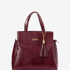 Fancy Tassel Leather Handbag