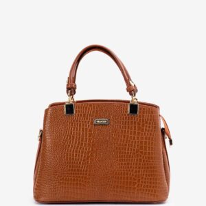 Regalia Embossed Croc Leather Bag
